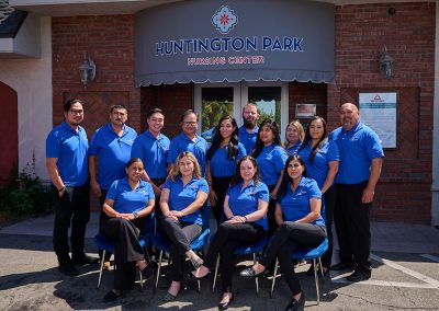 Caregivers and staff members at Huntington Park Nursing Center